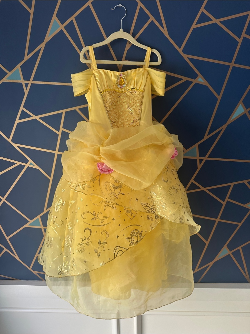 Disney Princess Belle Yellow Ballgown sz 7/8